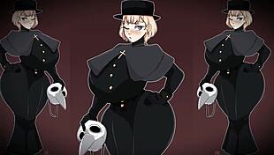 Detailed Cosplay Waifu in Anime Costume