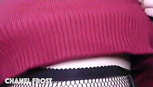 My huge natural tits bounce in your face pov