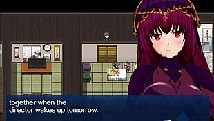 Scathach intensely cares for old man in small village