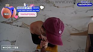 the pizza girl ate my pizza and tried to run, i made her suck my cock