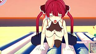 3D animated anime: Sailor Houshou Marine's beach adventure turns sensual