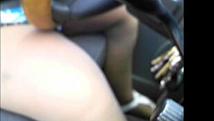 my wife with pierced legs driving, she's a hot prostitute