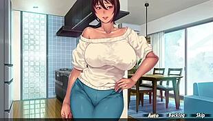 Stepmother's friend catches me masturbating (Part 3 with English Subtitles)