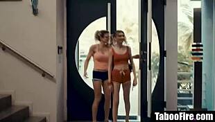 Young Cheerleader in Uniform Pressured into Group Sex with Mature MILF Coach and Her Husband