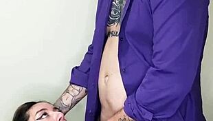 Watch me cum in her mouth?