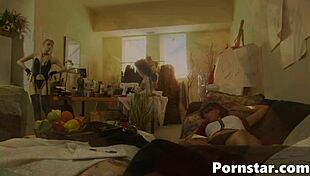 lezley zen shows her juicy pussy in hot lesbian rimjob action 😏