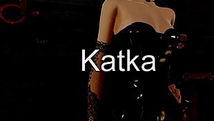 Rough Teasing High Definition Fetish Babe Katka in Anime Cartoon Redhead Scene