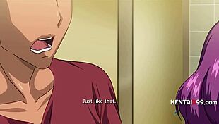 My girlfriend cheats as a cum bucket with friends in hentai