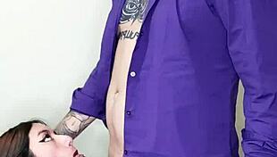 Watch me cum in her mouth?