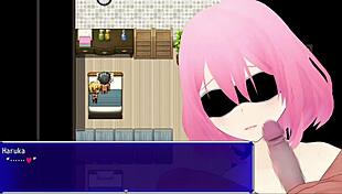 Cuckold watches old man use toys on hentai girl