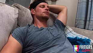 Kendrick thomas gives foot massage to james keresford