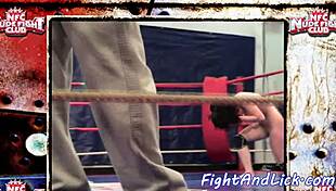 I’m loving these European babes wrestling and licking in the ring!