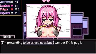 Noelle Gets Anal Creampie in Anime Game