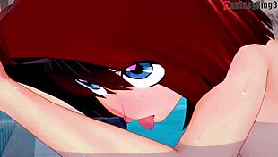 Anzu mazaki fucks hard in pool!