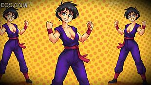 Detailed Cosplay Waifu in Anime Costume