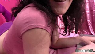 Lyra Lockheart gets her big natural tits fucked by step daddy in POV 😏