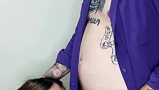 Watch me cum in her mouth?