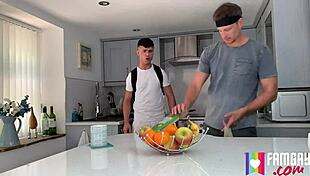 Kendrick thomas gives foot massage to james keresford