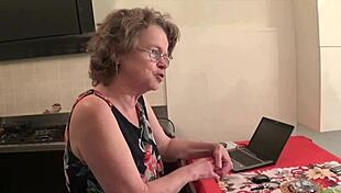 Old Italian Slut Aunt Nailed by Young Stud