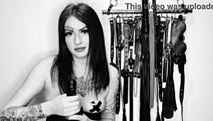 hot video with dominatrix nika on joi and cei