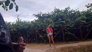 Public Masturbation Tease