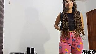 Latina milf feels deep emotion during internal creampie with new 18-year-old stepsister's huge ass