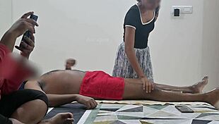 Flashing To Massage Girl In Front Of Wife