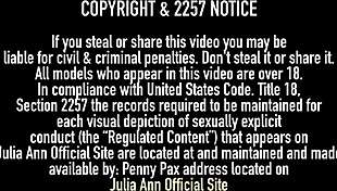 Blonde julia ann demonstrates dildo use in mature setting