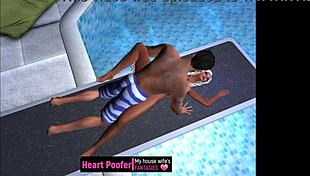 I took this photo at the public swimming pool jumping board