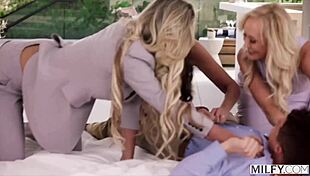 Milfy showdown with 5 MILFs—Maitland, Brandi, Phoenix, Christy, Serenity—taking on Jason Luv's BBC