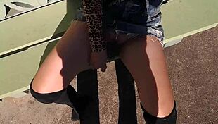 Asian Slut JJ Masturbates Outdoors on the Dam in Detailed Erotic Scene