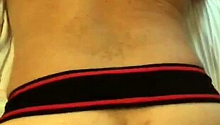 Young active guy pounds eagerly.