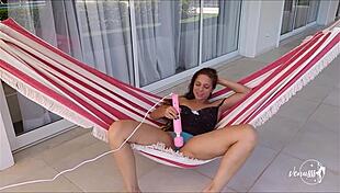 woke up feeling naughty, craving to tease my clit with hitachi until panties are soaked