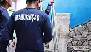 Lunchtime Break For Intense Group Action