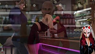 Cheating wife flirts, rips clothes, undresses in public outdoor sex scene