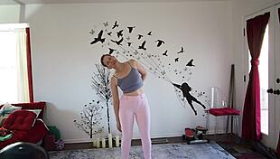 Chilling in yoga lesson 371 with a hot instructor 😏