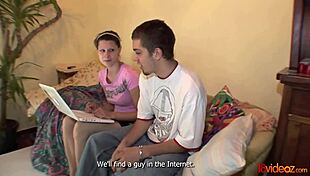 Desperate sex with alena measures teen pussy blowjob and cumshot