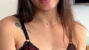 first casting with beautiful skinny latina teen