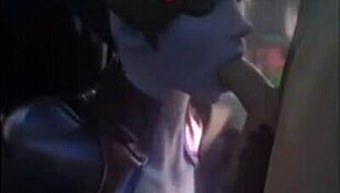 widowmaker dominates with intense love in hentai anime