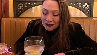 Cheating Boss Receives Surprise Facial in Pub Toilets. She Swallows Cum with Big Natural Tits Exposed.