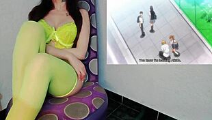 Your friend now has huge tits and can't resist squirting her wet pussy in this hentai cosplay.