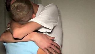 twinks returned after party, kissed passionately, then fucked wildly!