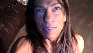 Athletic milf engages in playful fitness shenanigans with bodybuilder