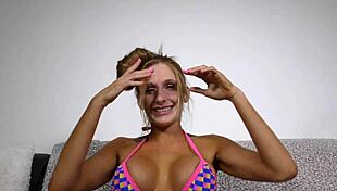 Tylee's first experience with big tits and gay pornstar action