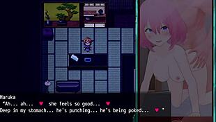 Cuckold watches old man use toys on hentai girl