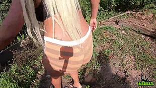 Wanessa Boyer In Lingerie Outdoor Public With Big Tits And Ass