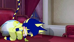 Ankha sare pe pula mare în dormitor