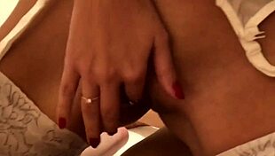 Beautiful Ukrainian girl Helen gives a sensual blowjob and masturbation