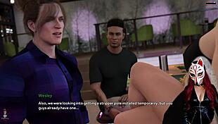 Cheating wife flirts, rips clothes, undresses in public outdoor sex scene