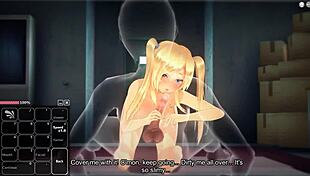 Blonde Girl Enjoys Fun Adventures In Anime World